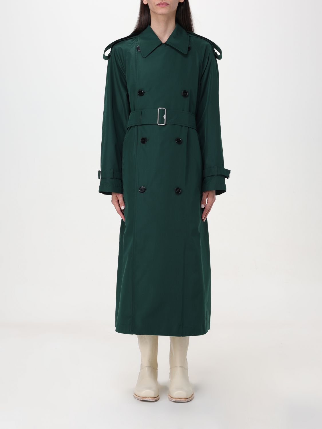 Burberry Trench Coat BURBERRY Woman color Green