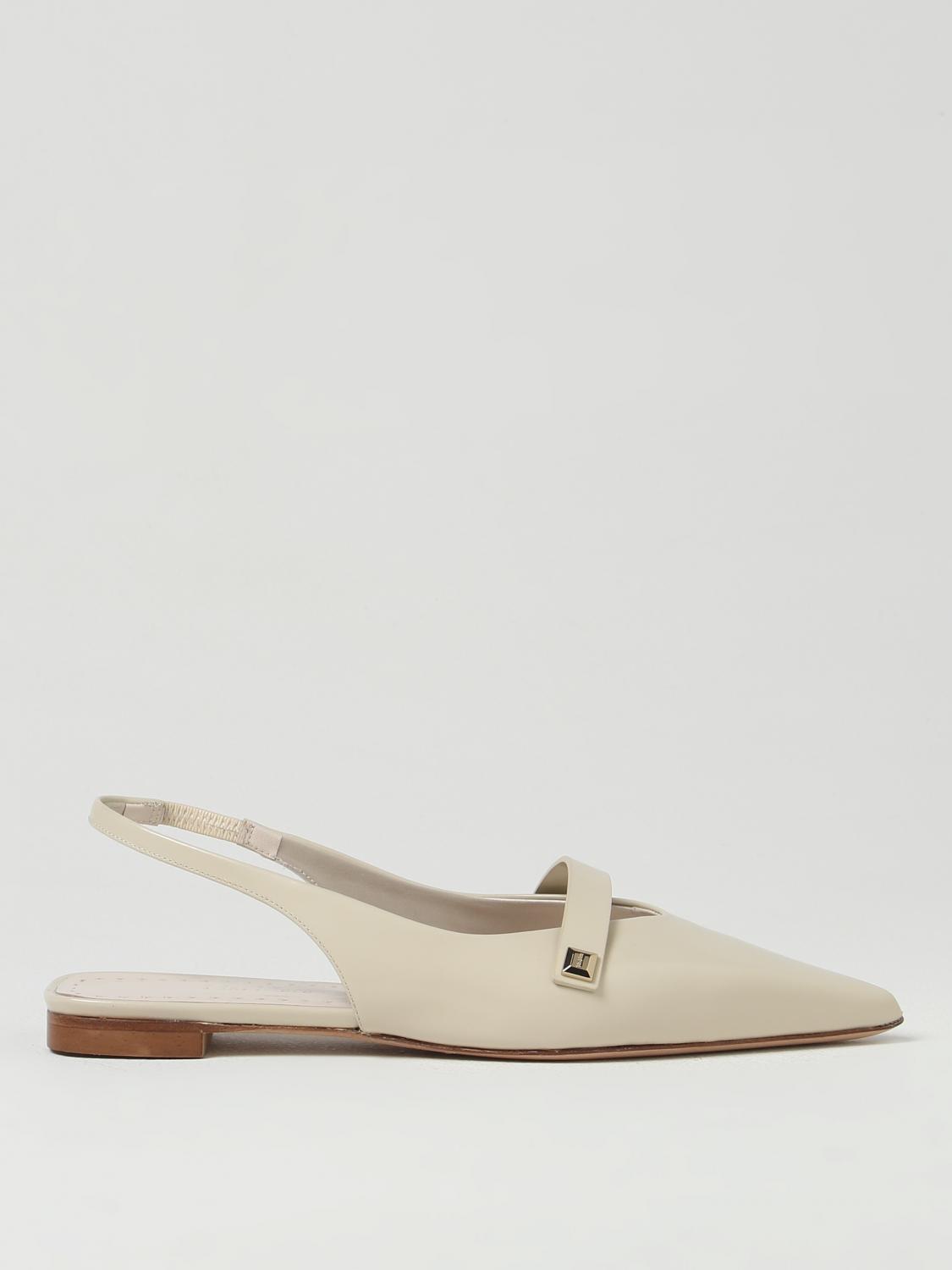 Max Mara Flat Shoes MAX MARA Woman colour Yellow Cream