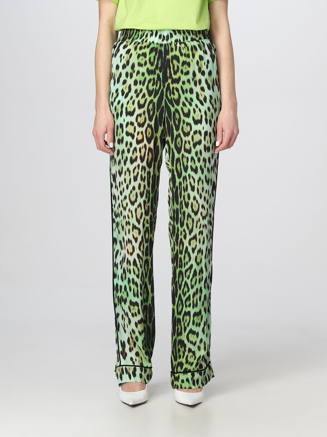 Roberto Cavalli Trousers ROBERTO CAVALLI Woman colour Lime