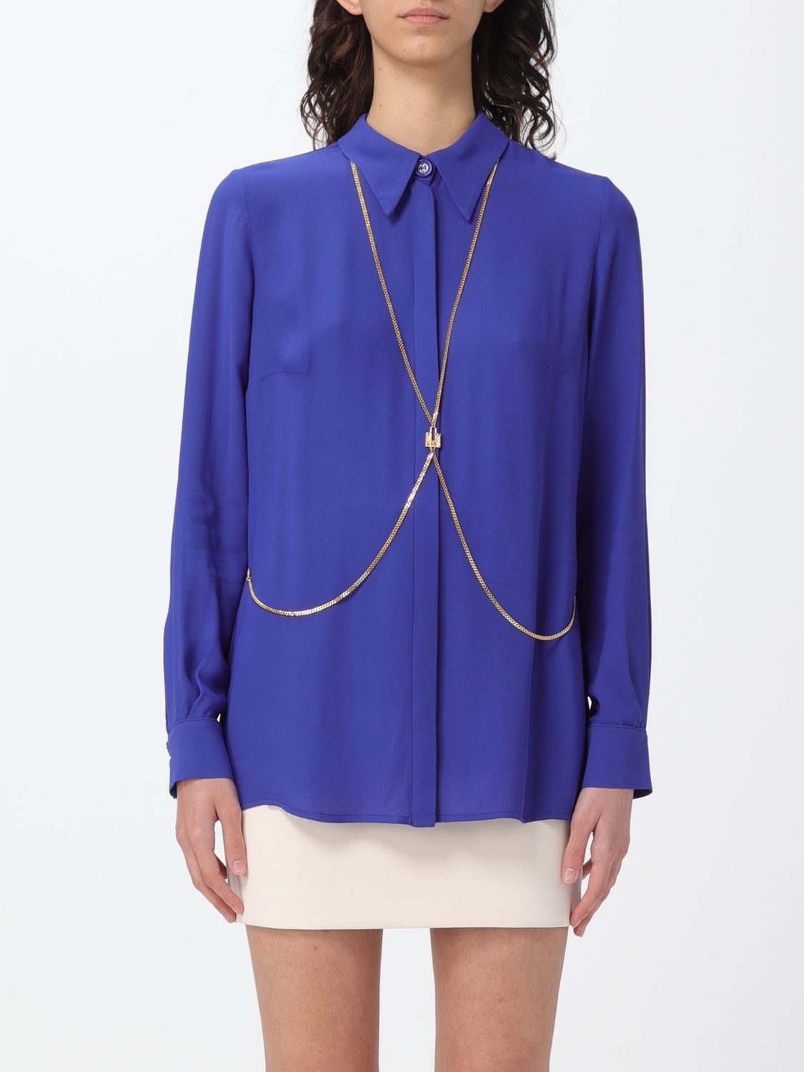 Elisabetta Franchi Shirt ELISABETTA FRANCHI Woman colour Blue