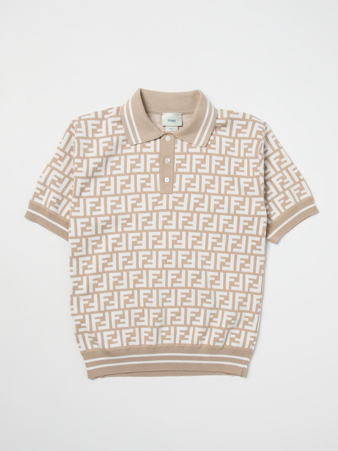 FENDI Polo Shirt FENDI Kids color White