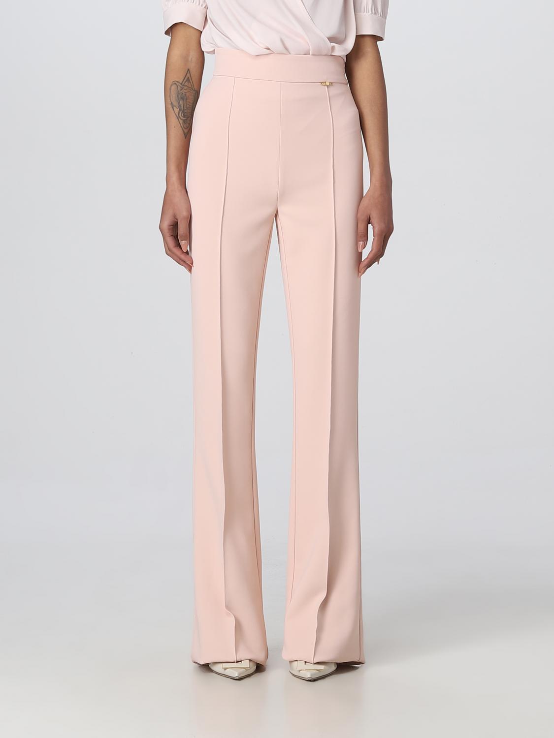 Elisabetta Franchi Trousers ELISABETTA FRANCHI Woman colour Blush Pink