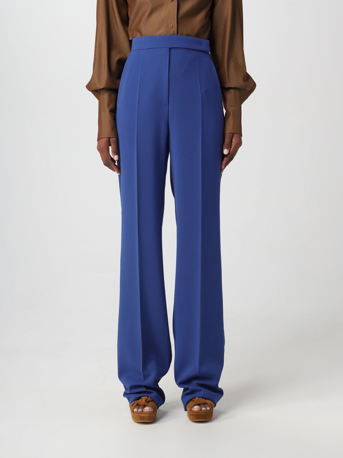 Max Mara Trousers MAX MARA Woman colour Blue