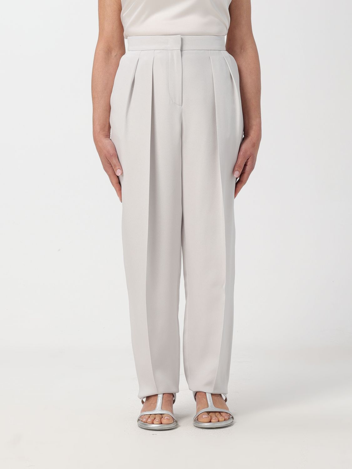 Giorgio Armani Trousers GIORGIO ARMANI Woman colour Pearl