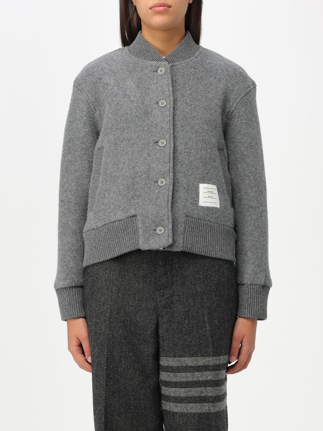 Thom Browne Jacket THOM BROWNE Woman colour Grey