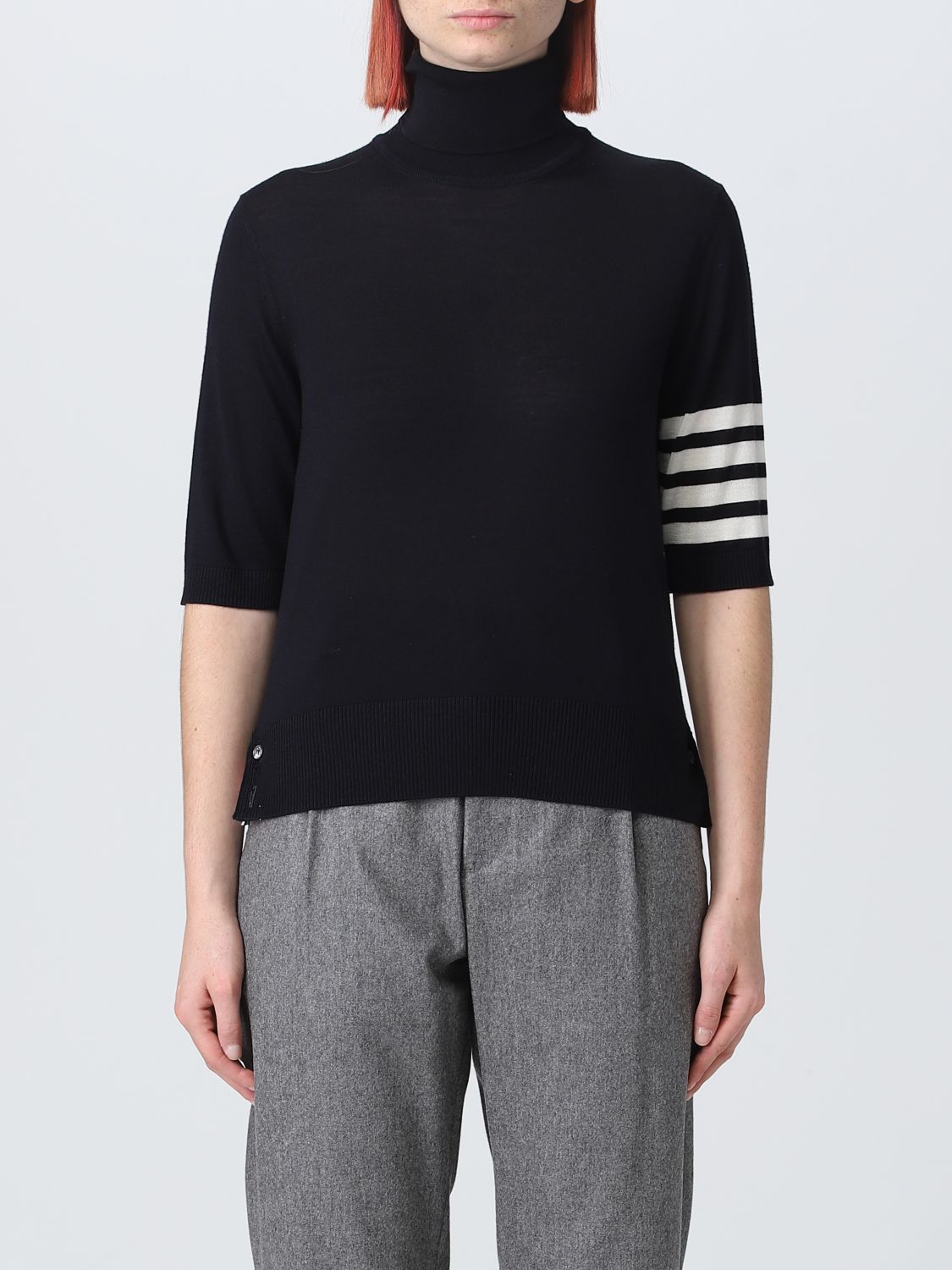 Thom Browne Jumper THOM BROWNE Woman colour Blue