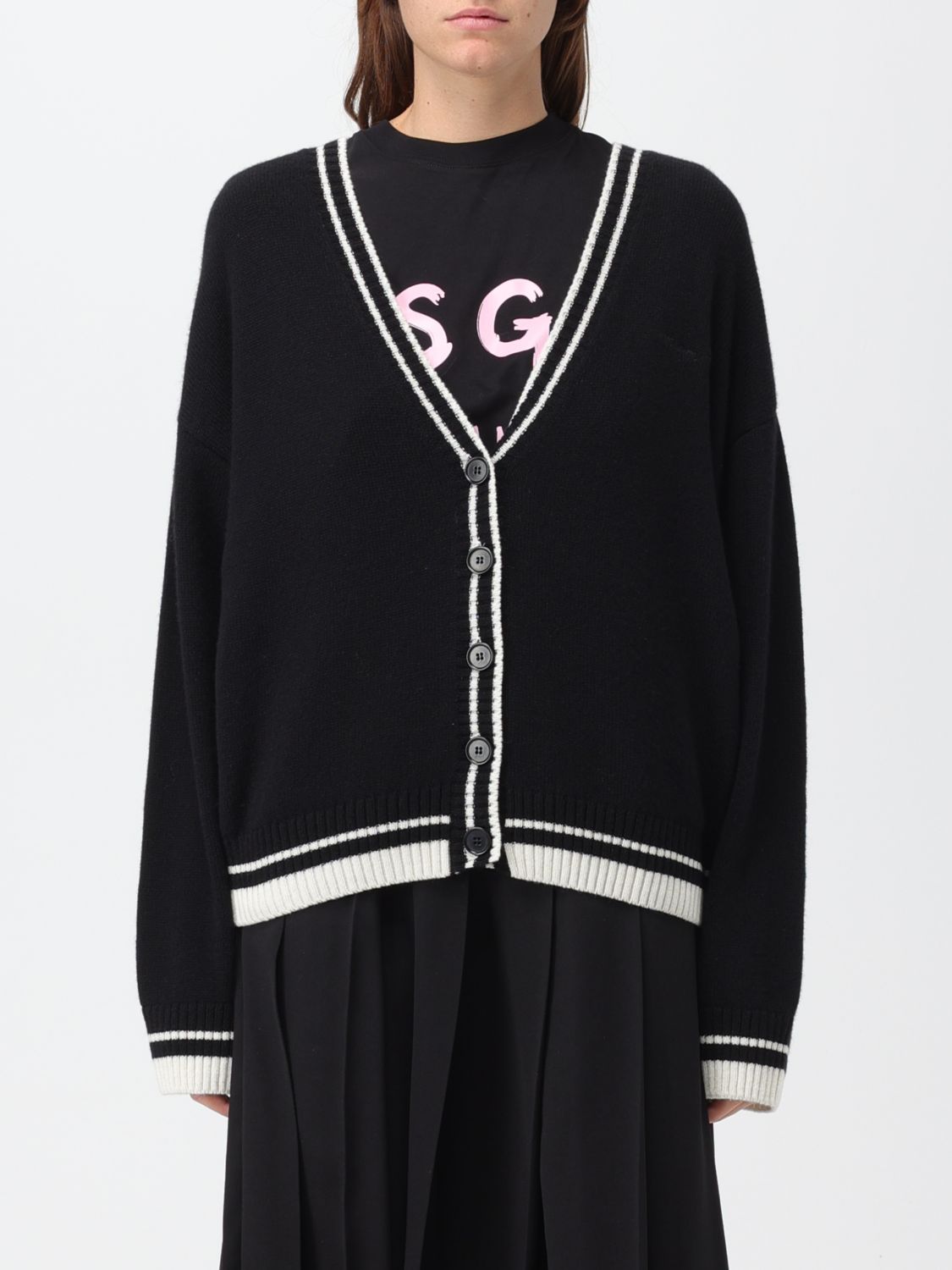 Msgm Cardigan MSGM Woman colour Black