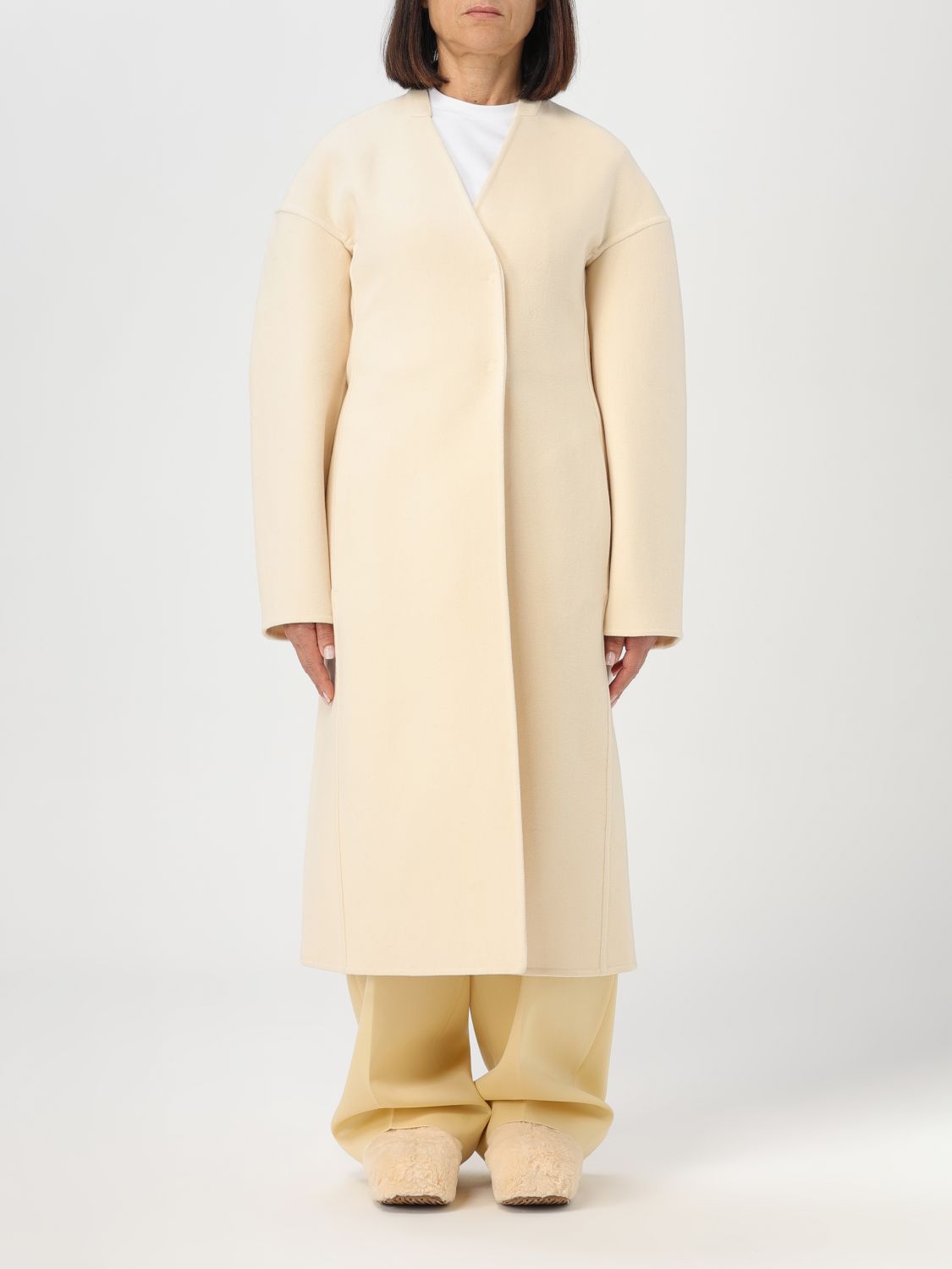 Jil Sander Coat JIL SANDER Woman colour Ivory