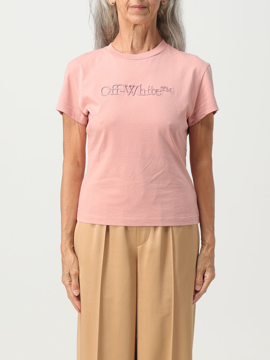 OFF-WHITE T-Shirt OFF-WHITE Woman colour Pink