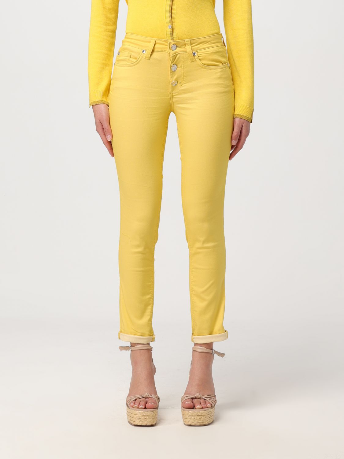 Liu Jo Trousers LIU JO Woman colour Yellow