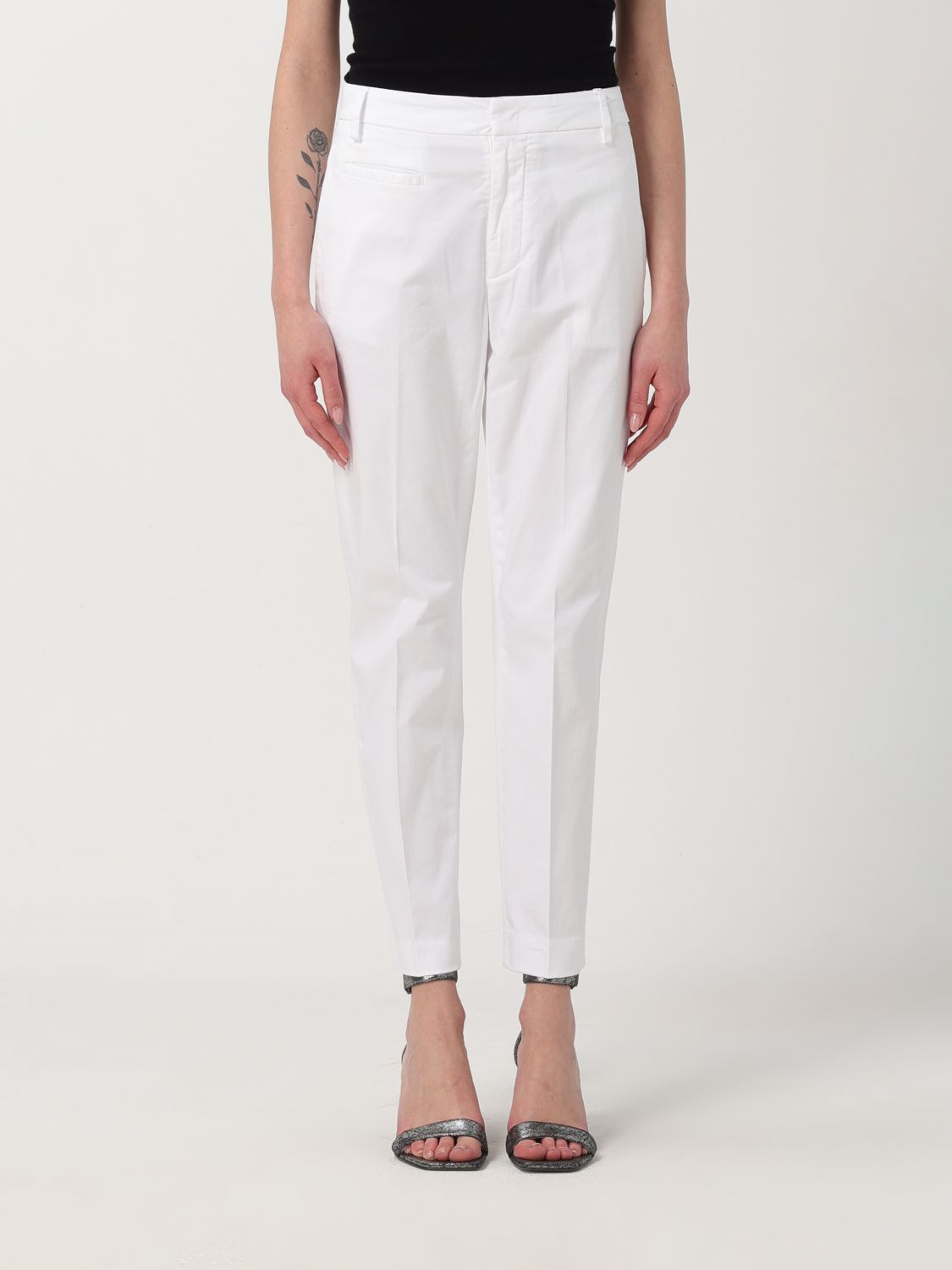 Dondup Trousers DONDUP Woman colour White