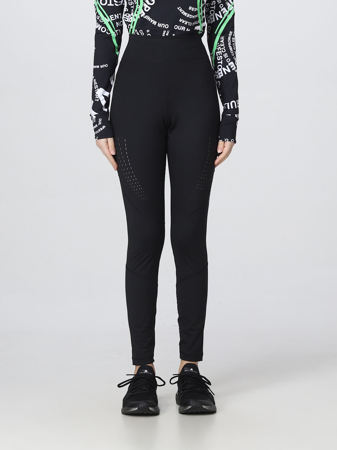 Adidas By Stella Mccartney Trousers ADIDAS BY STELLA MCCARTNEY Woman colour Black