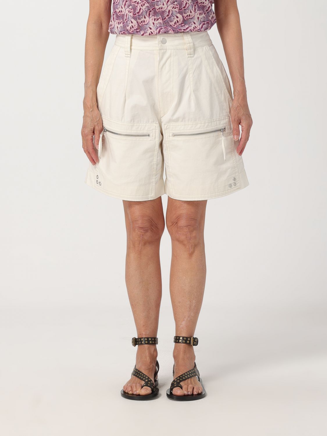 Isabel Marant Étoile Short ISABEL MARANT ETOILE Woman colour Ecru