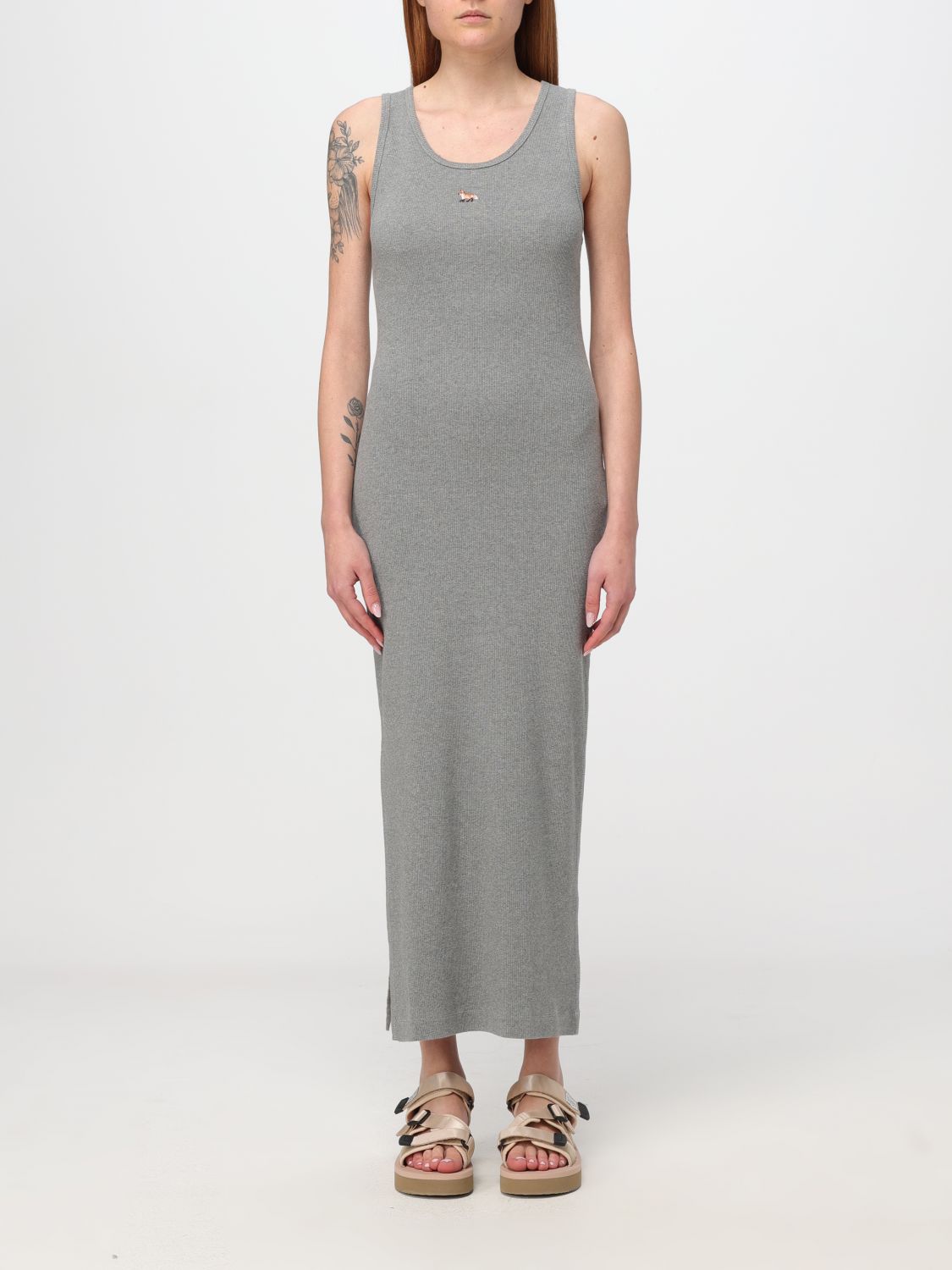 Maison Kitsuné Dress MAISON KITSUNÉ Woman colour Mouse Grey