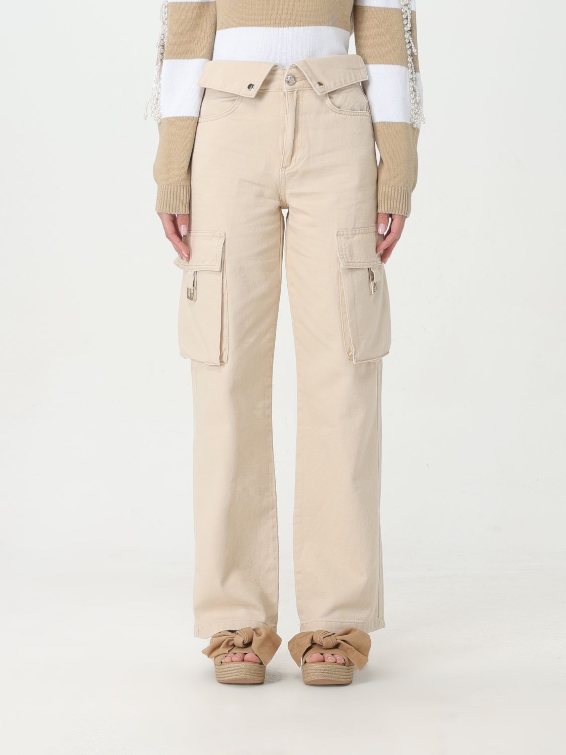 Liu Jo Trousers LIU JO Woman colour Sand