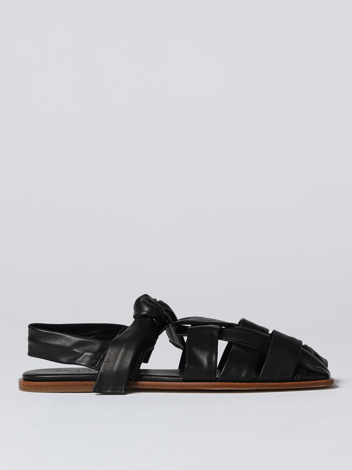 Hereu Flat Sandals HEREU Woman colour Black