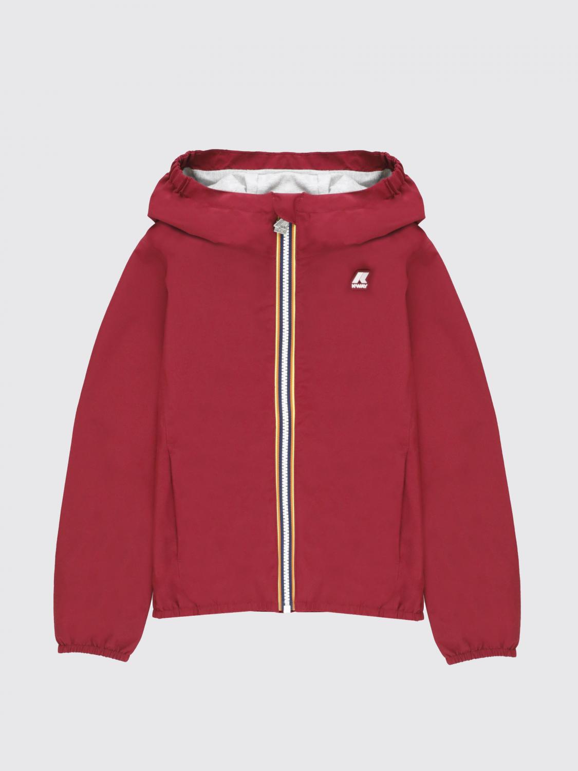 K-Way Jacket K-WAY Kids color Red