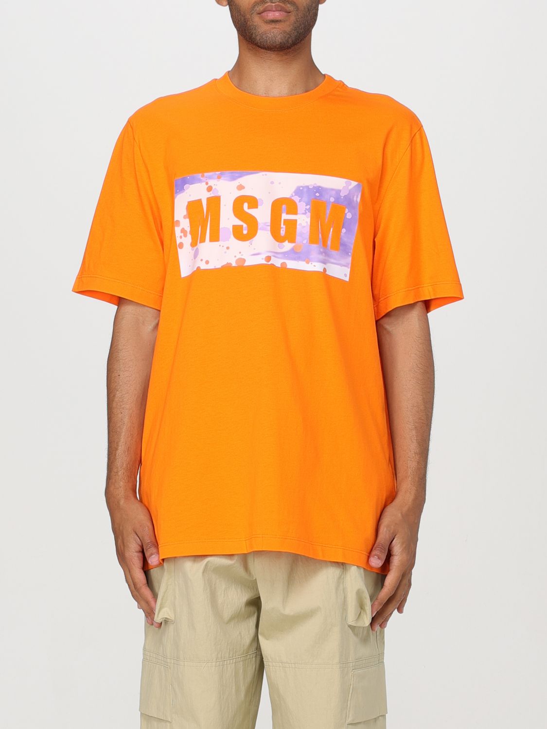 Msgm T-Shirt MSGM Men color Orange