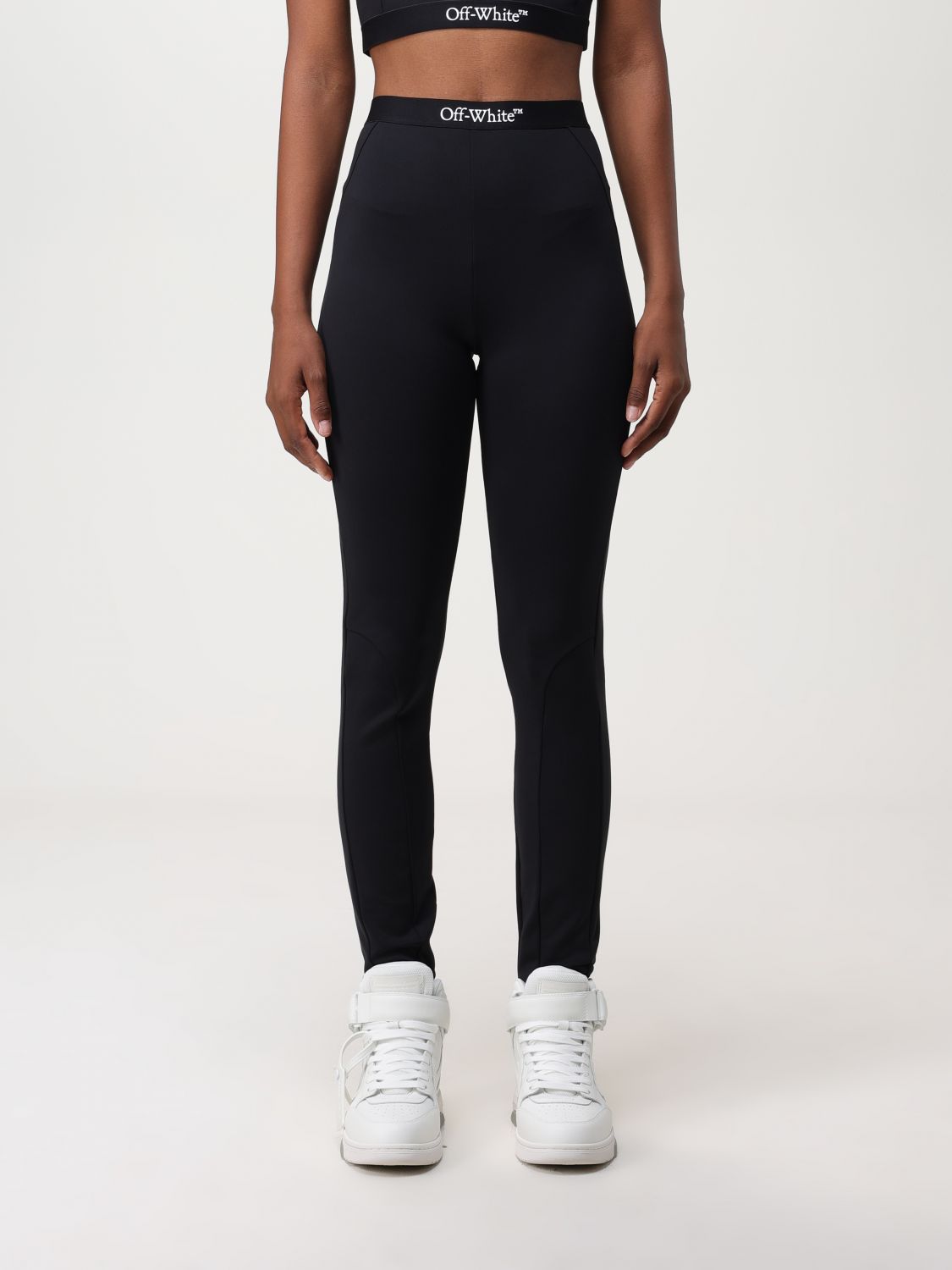 OFF-WHITE Trousers OFF-WHITE Woman colour Black