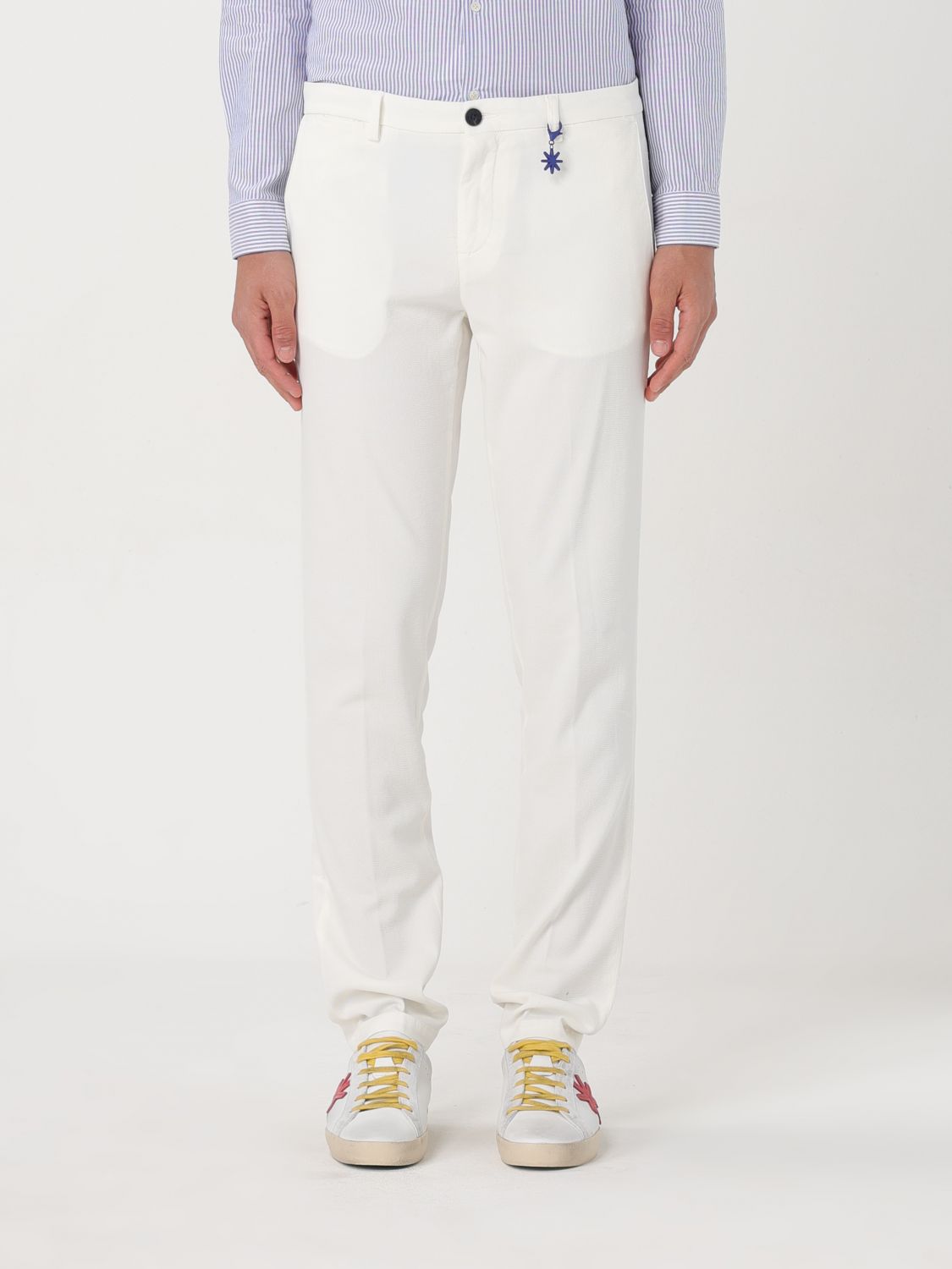 Manuel Ritz Trousers MANUEL RITZ Men colour White