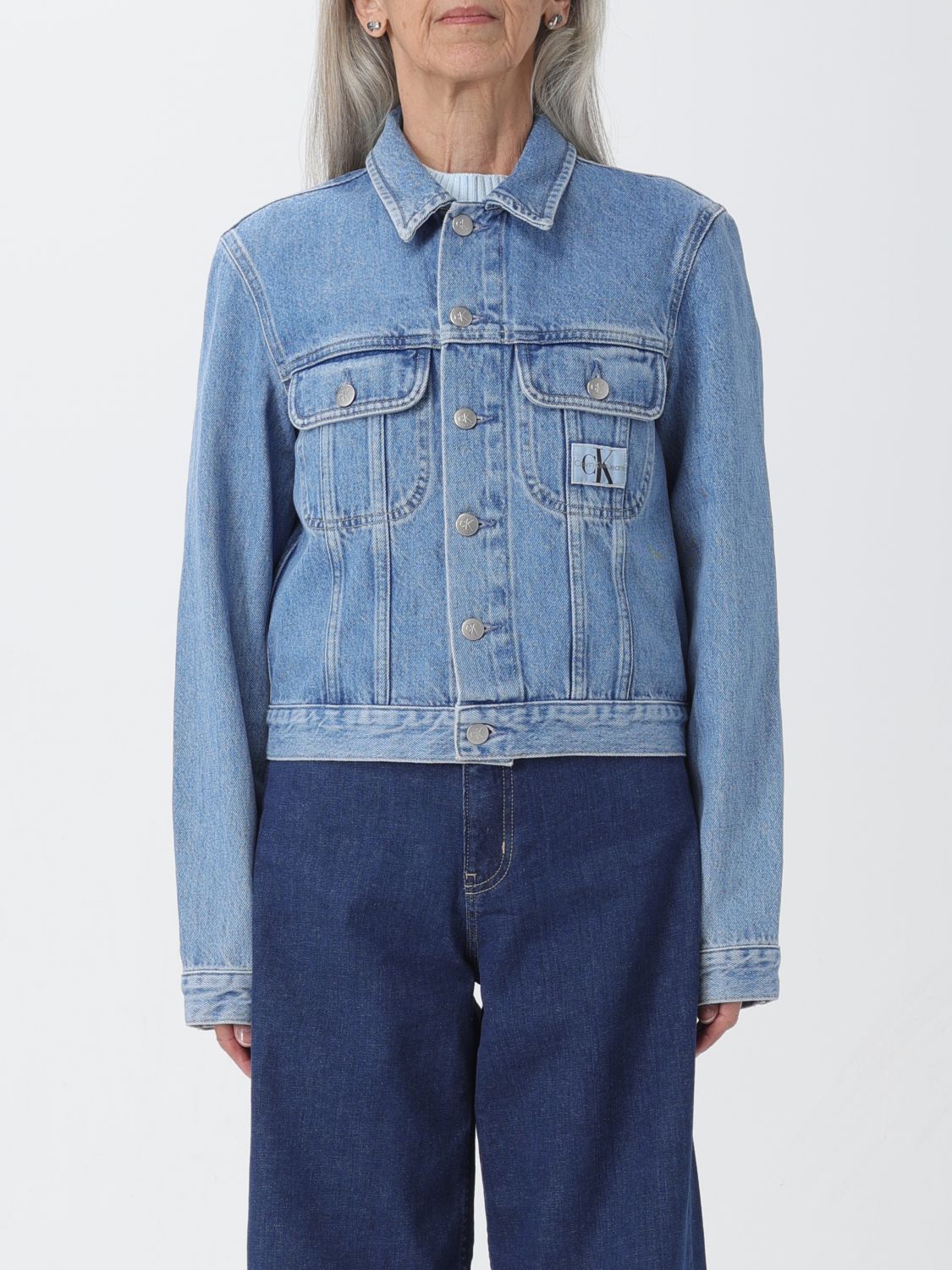 Ck Jeans Jacket CK JEANS Woman colour Blue