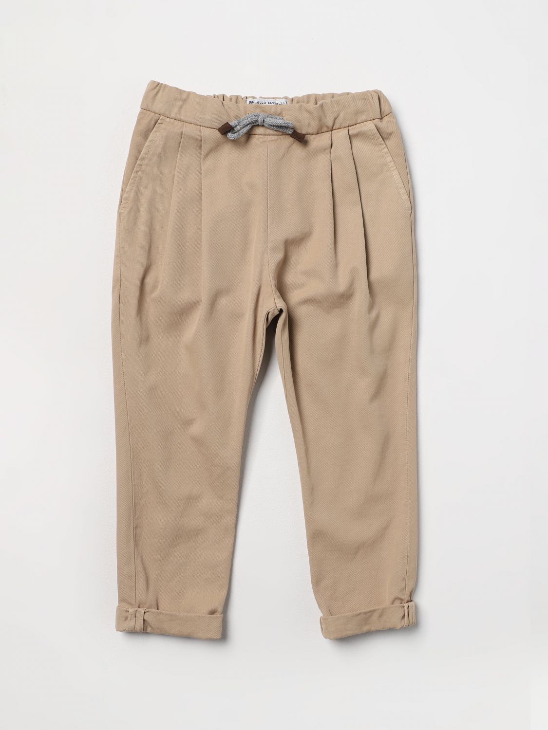 Brunello Cucinelli Trousers BRUNELLO CUCINELLI Kids colour Camel