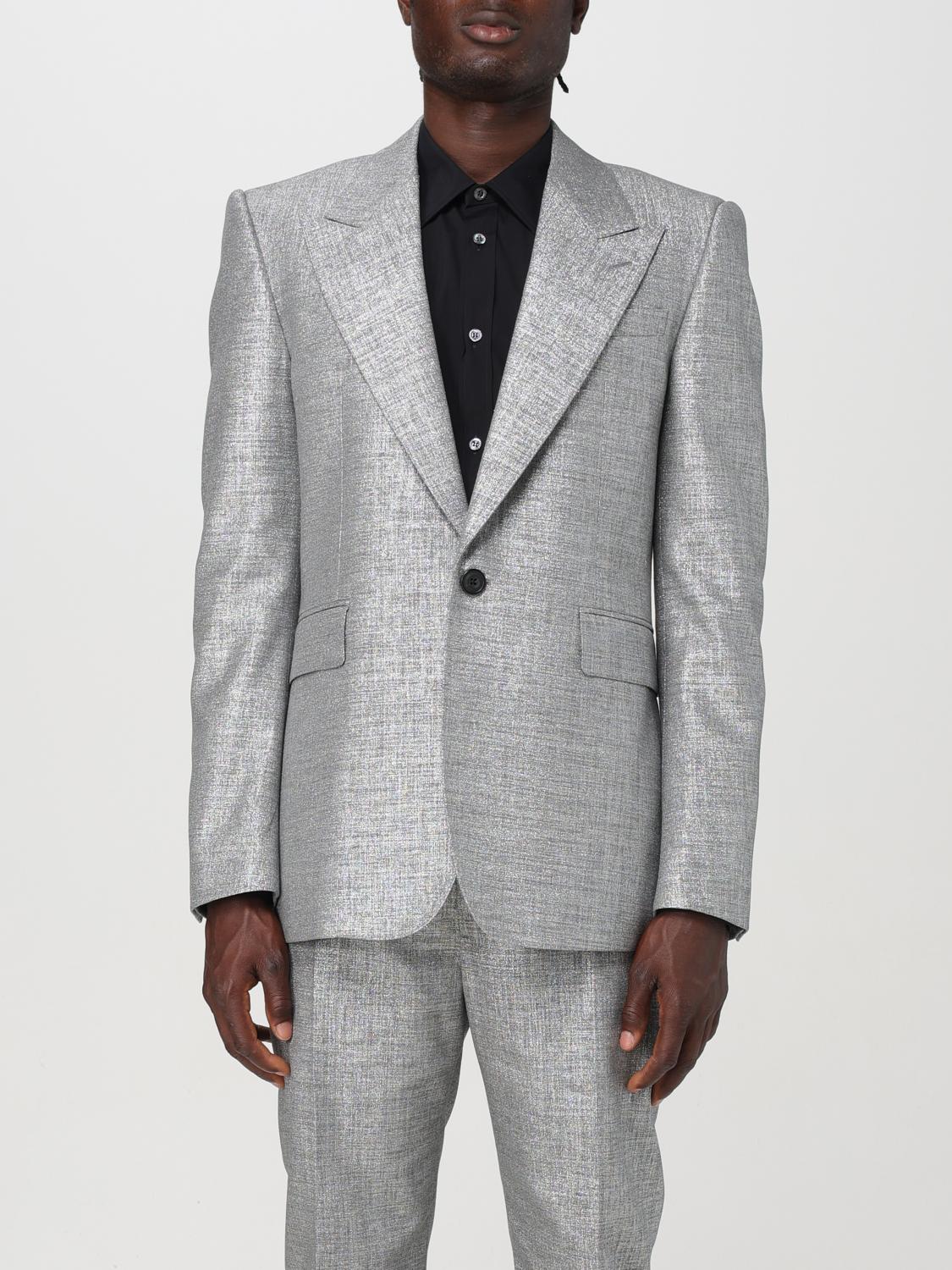 Alexander McQueen Jacket ALEXANDER MCQUEEN Men color Silver