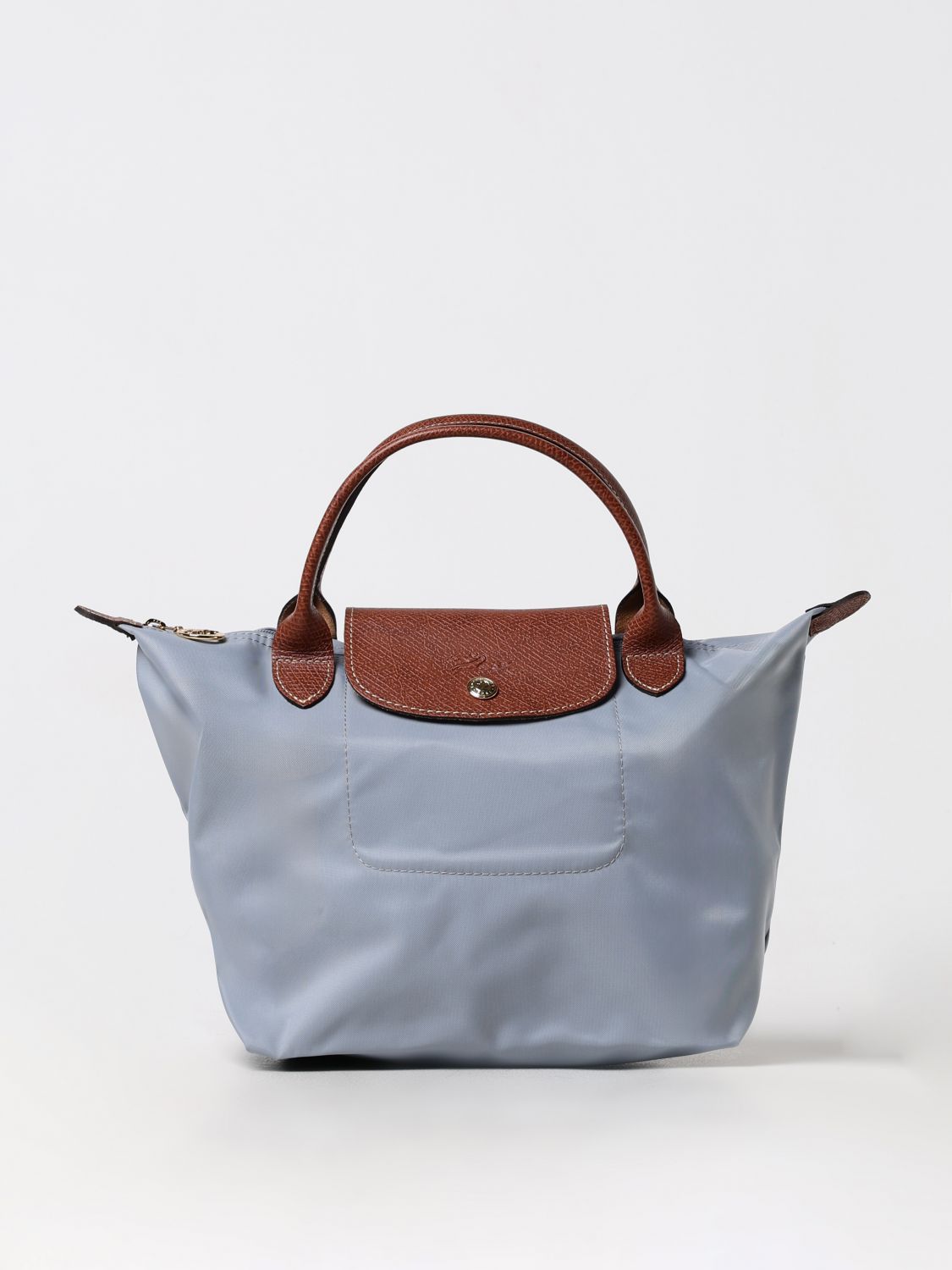  Longchamp Le Pliage Original S bag in nylon and grained leather