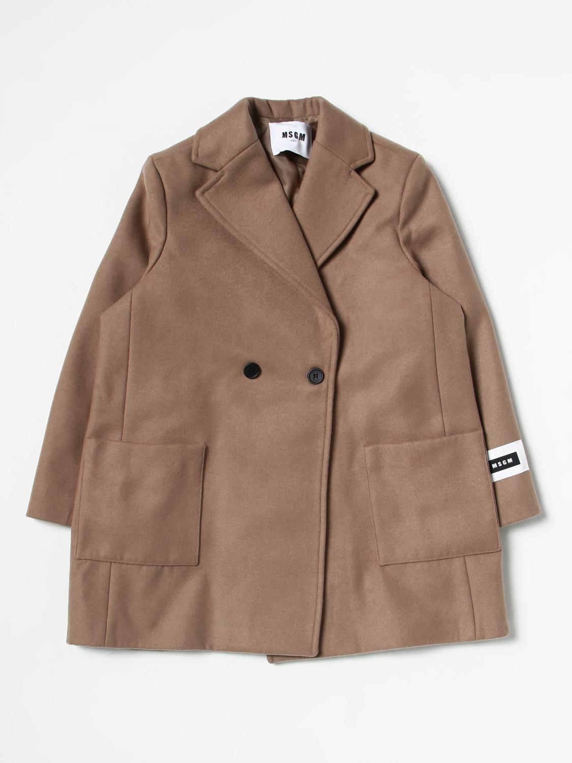 Msgm Kids Coat MSGM KIDS Kids colour Brown