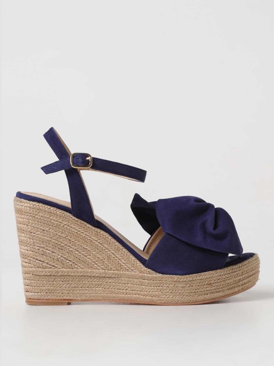 Paloma Barcelò Wedge Shoes PALOMA BARCELÒ Woman colour Denim