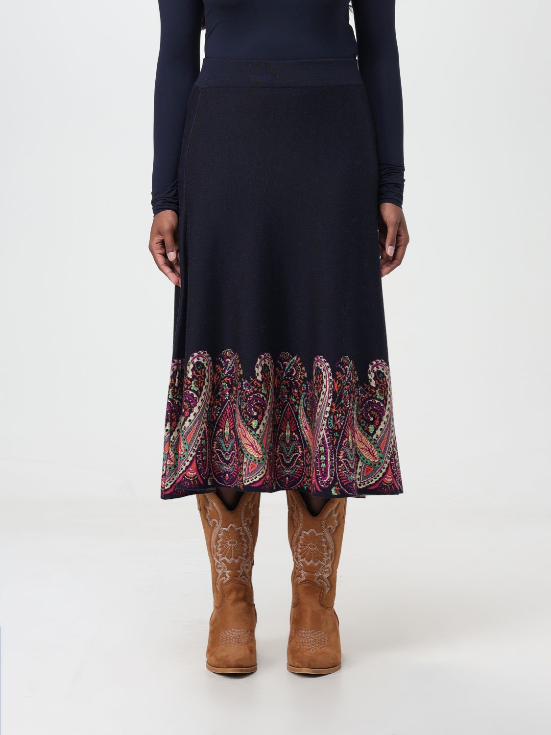 Etro Skirt ETRO Woman colour Blue