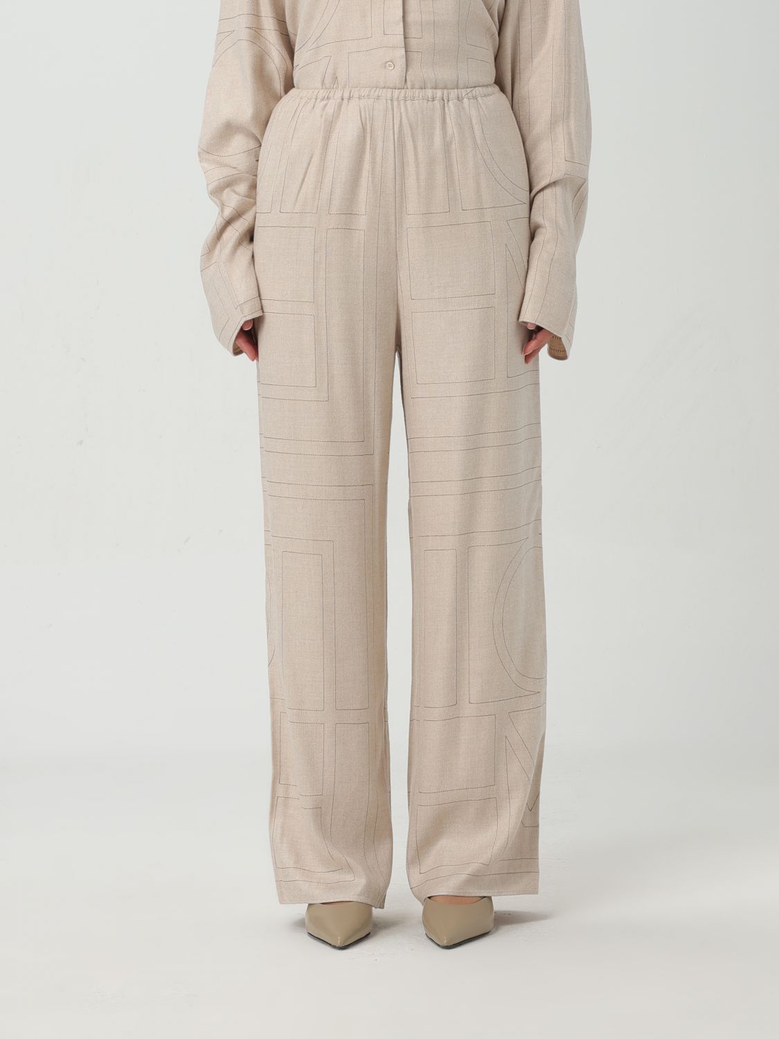 Toteme Trousers TOTEME Woman colour Cream