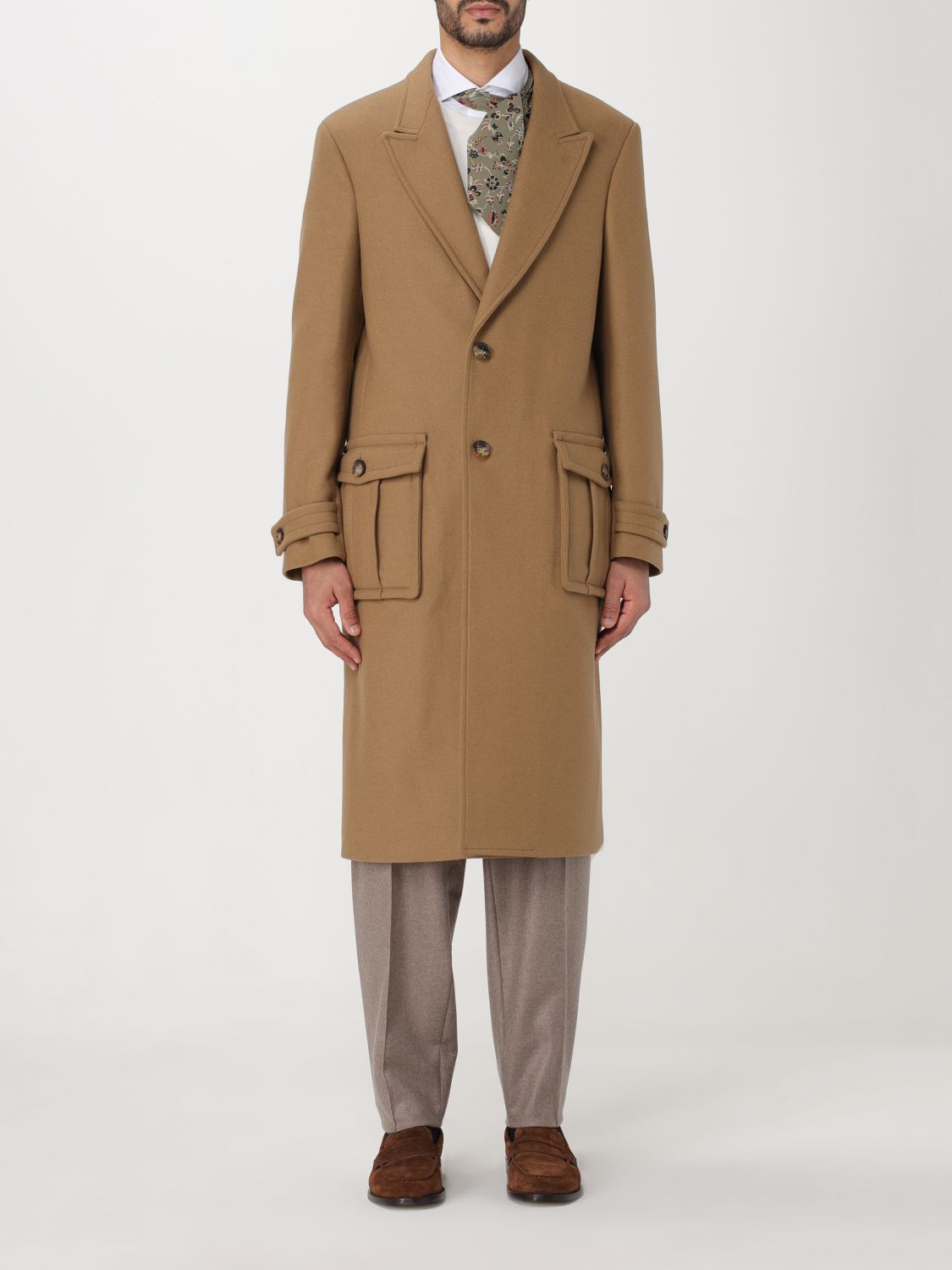 Etro Coat ETRO Men colour Beige