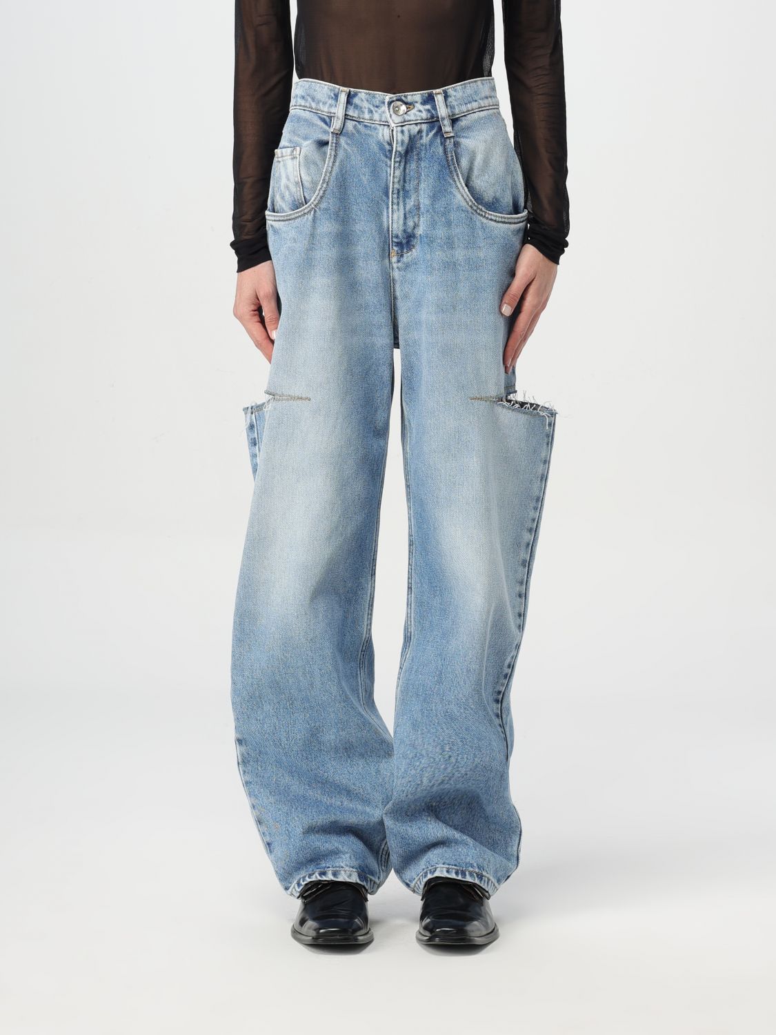 Maison Margiela Jeans MAISON MARGIELA Woman colour Blue