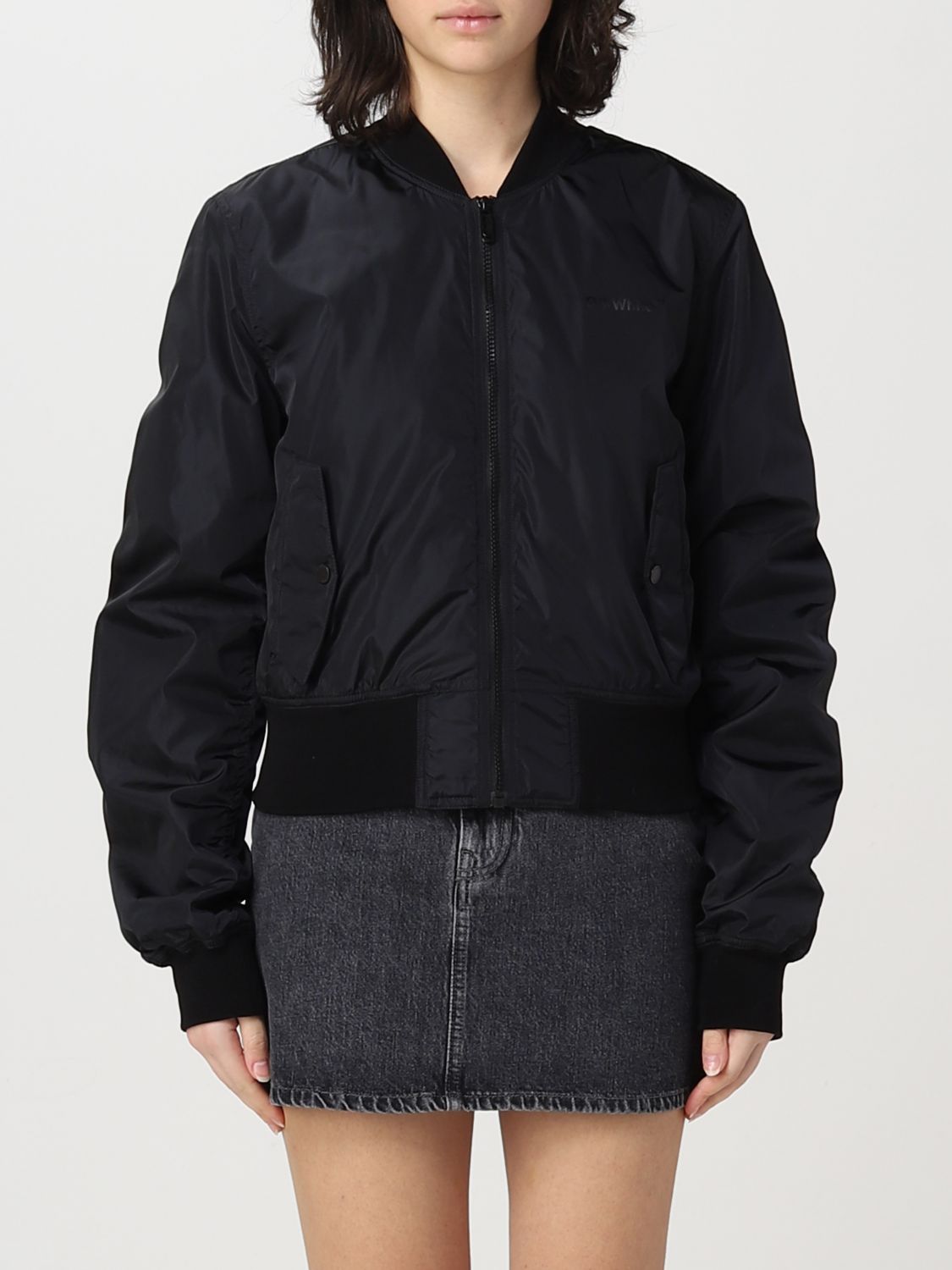 OFF-WHITE Jacket OFF-WHITE Woman colour Black