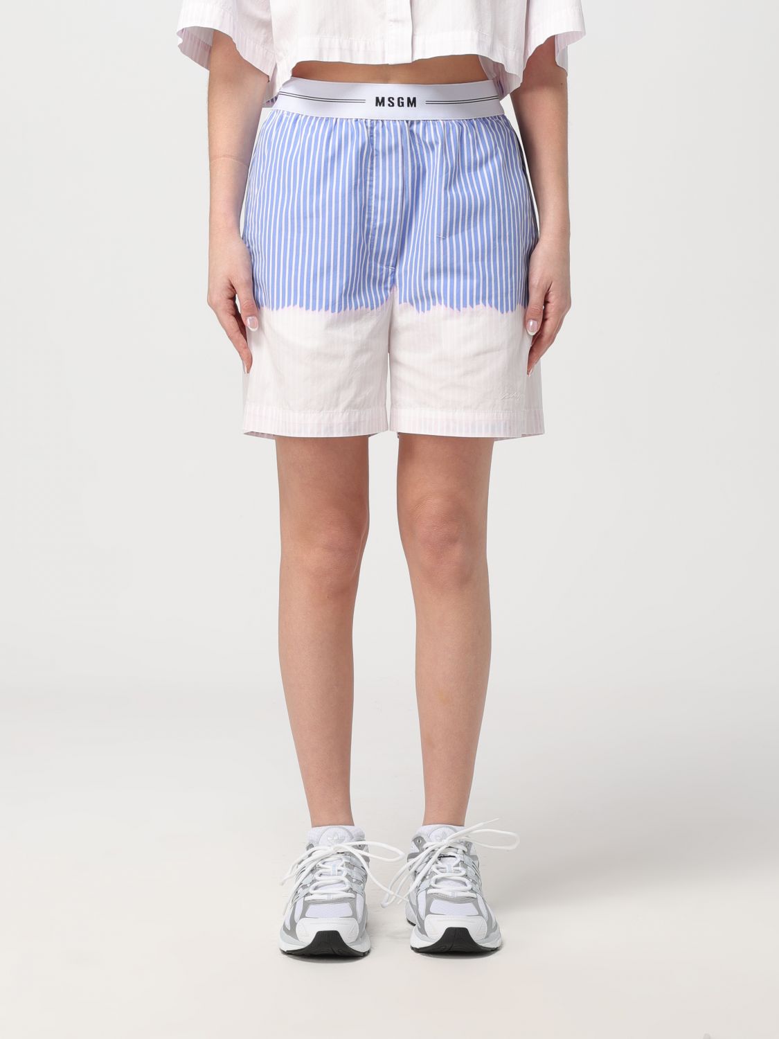 Msgm Short MSGM Woman colour Blue