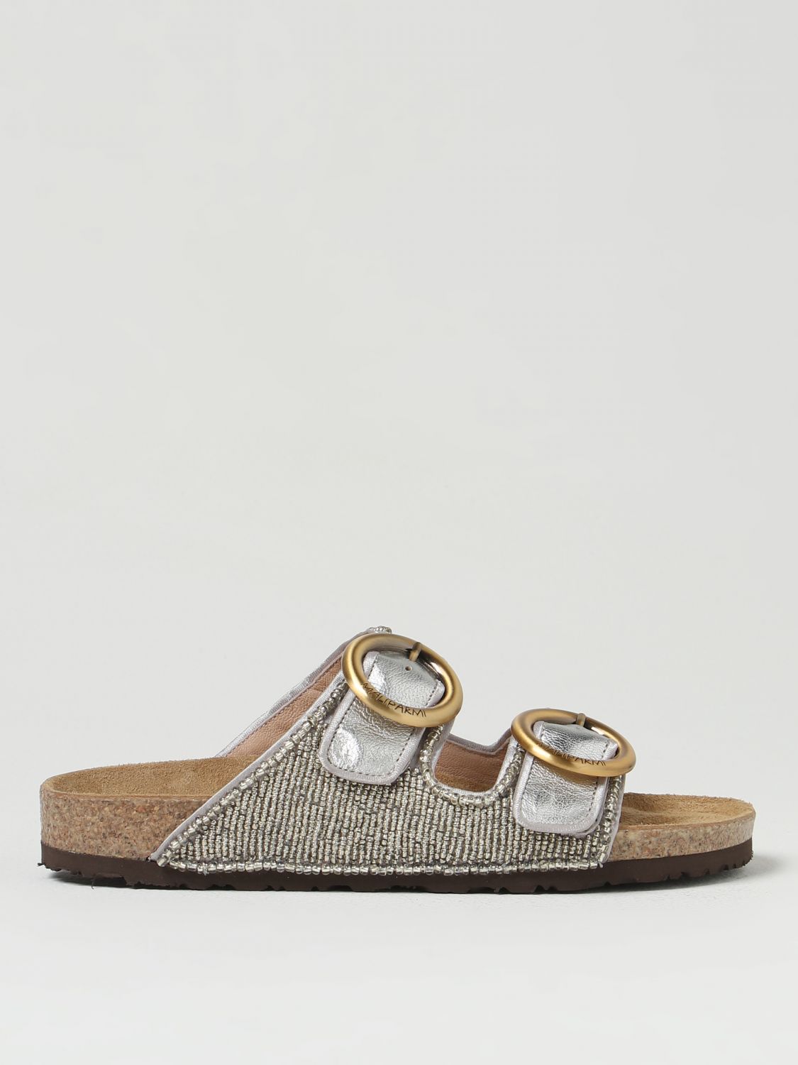 Maliparmi Flat Sandals MALIPARMI Woman colour Silver