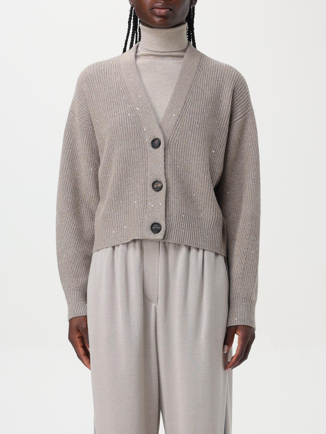 Brunello Cucinelli Cardigan BRUNELLO CUCINELLI Woman color Sand