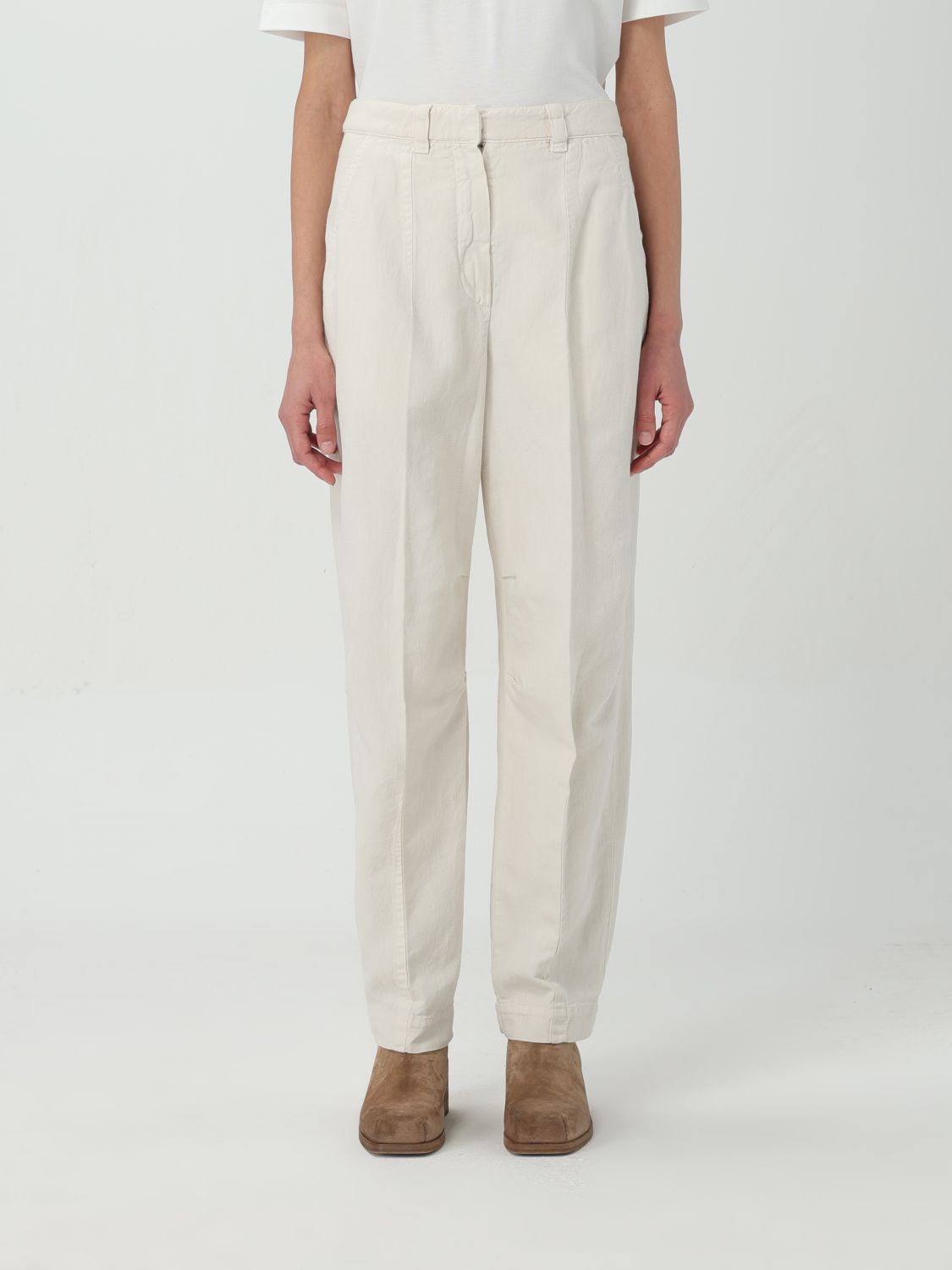 Brunello Cucinelli Trousers BRUNELLO CUCINELLI Woman colour White