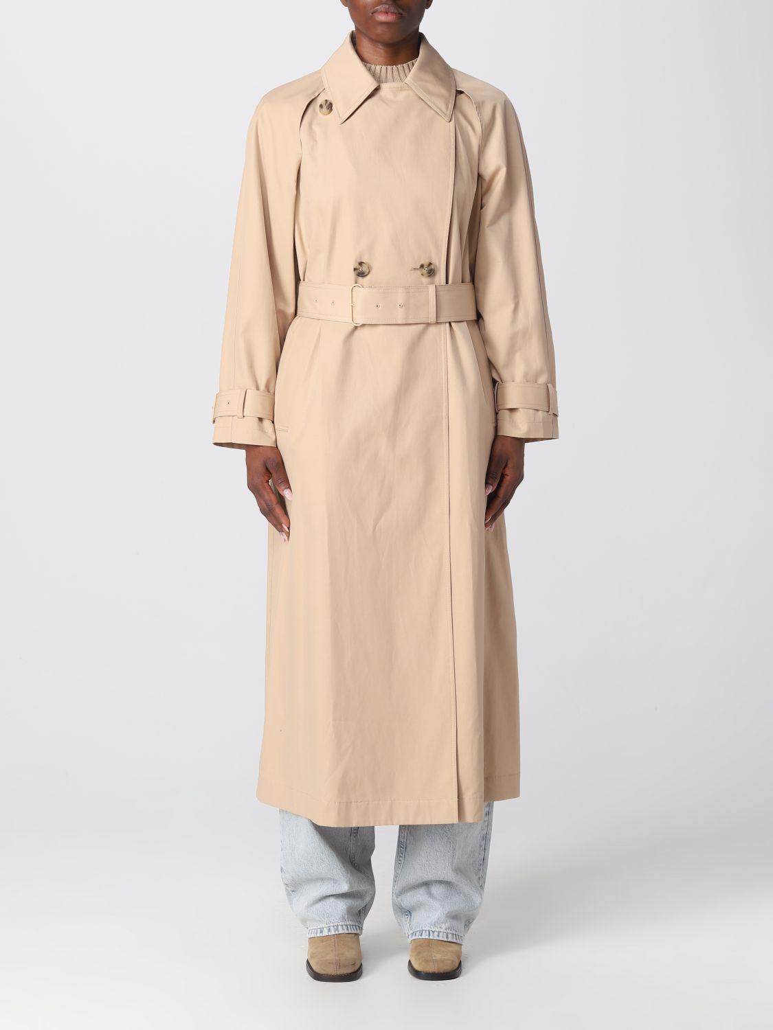 Calvin Klein Trench Coat CALVIN KLEIN Woman colour Beige