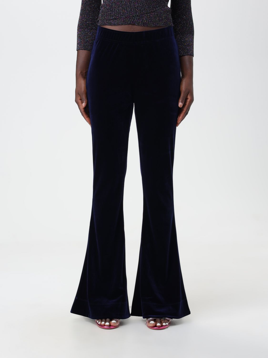 Ganni Trousers GANNI Woman colour Blue