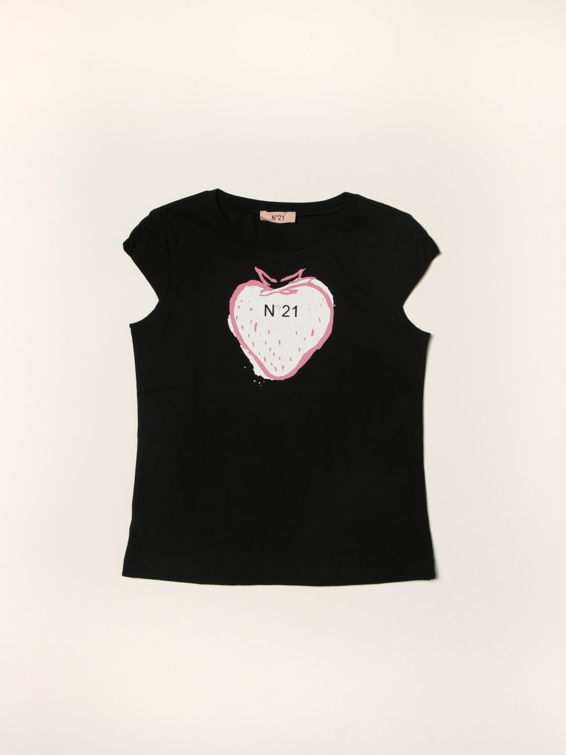 N° 21 N ° 21 cotton T-shirt with strawberry print