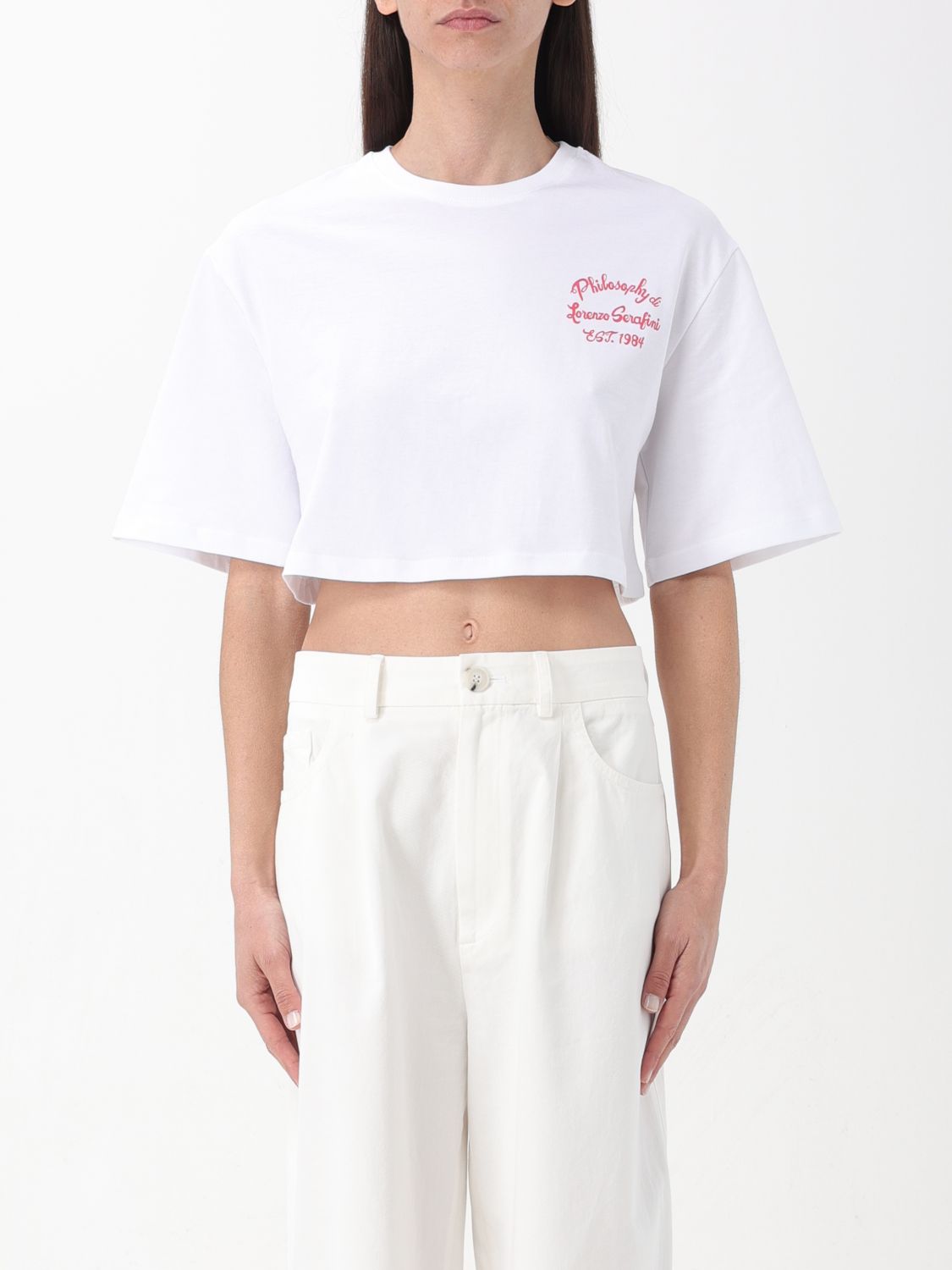 Philosophy Di Lorenzo Serafini T-Shirt PHILOSOPHY DI LORENZO SERAFINI Woman colour White 1
