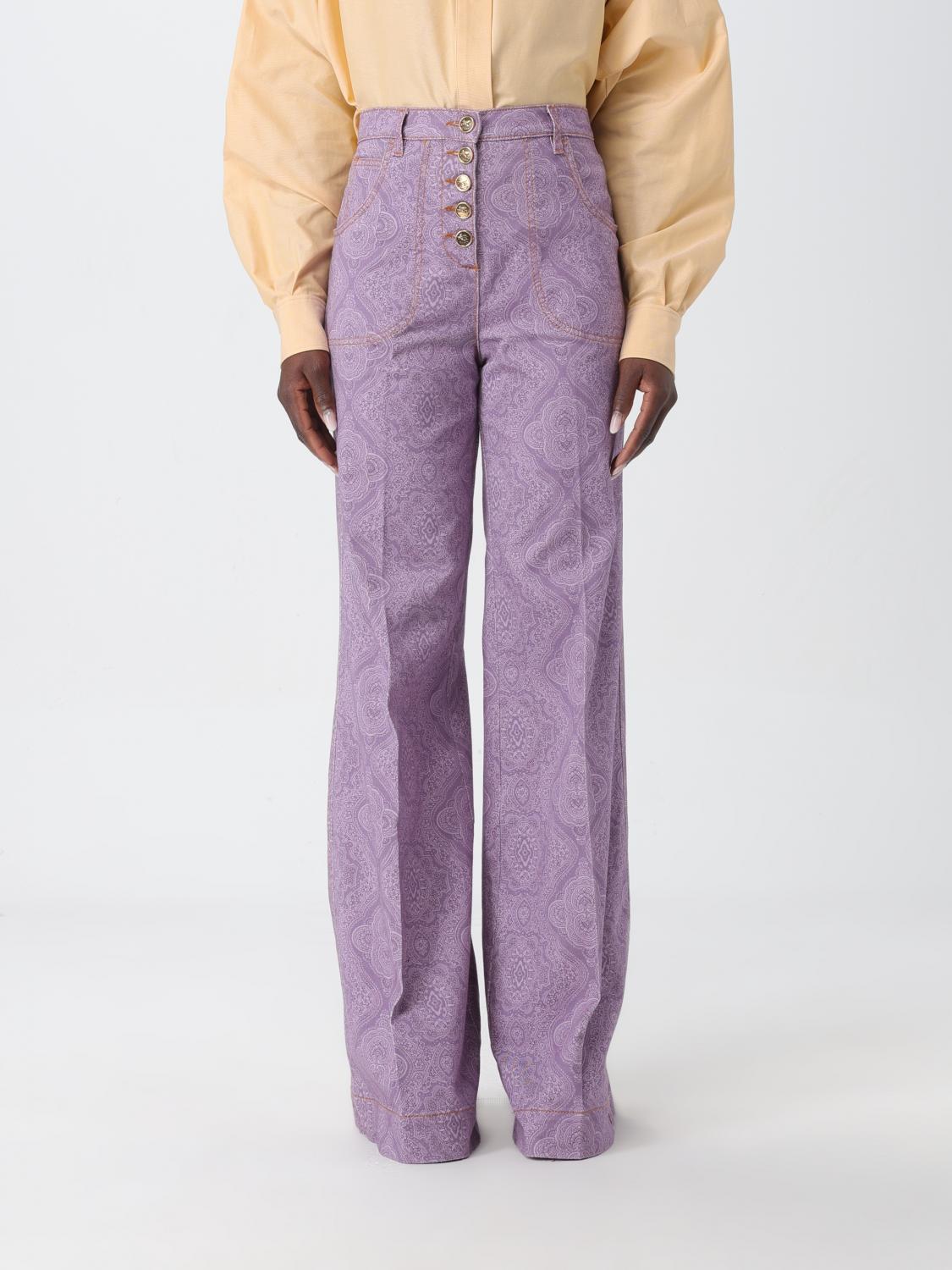 Etro Trousers ETRO Woman colour Lilac