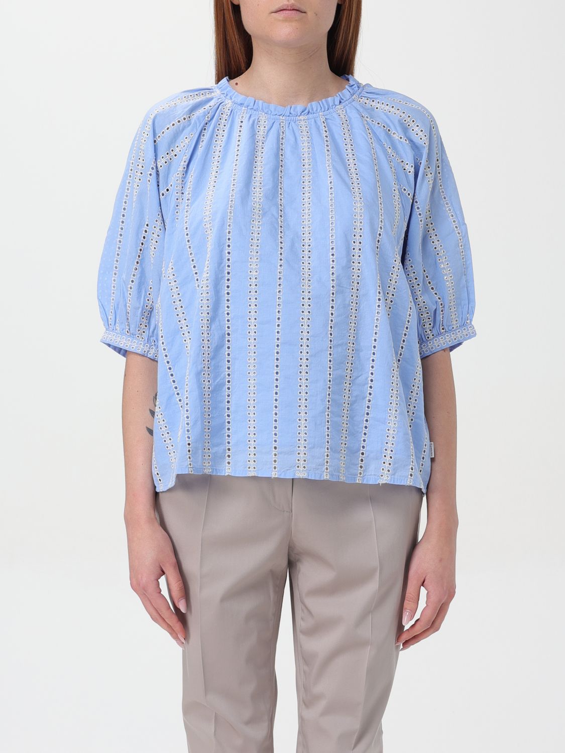 Woolrich Shirt WOOLRICH Woman color Gnawed Blue