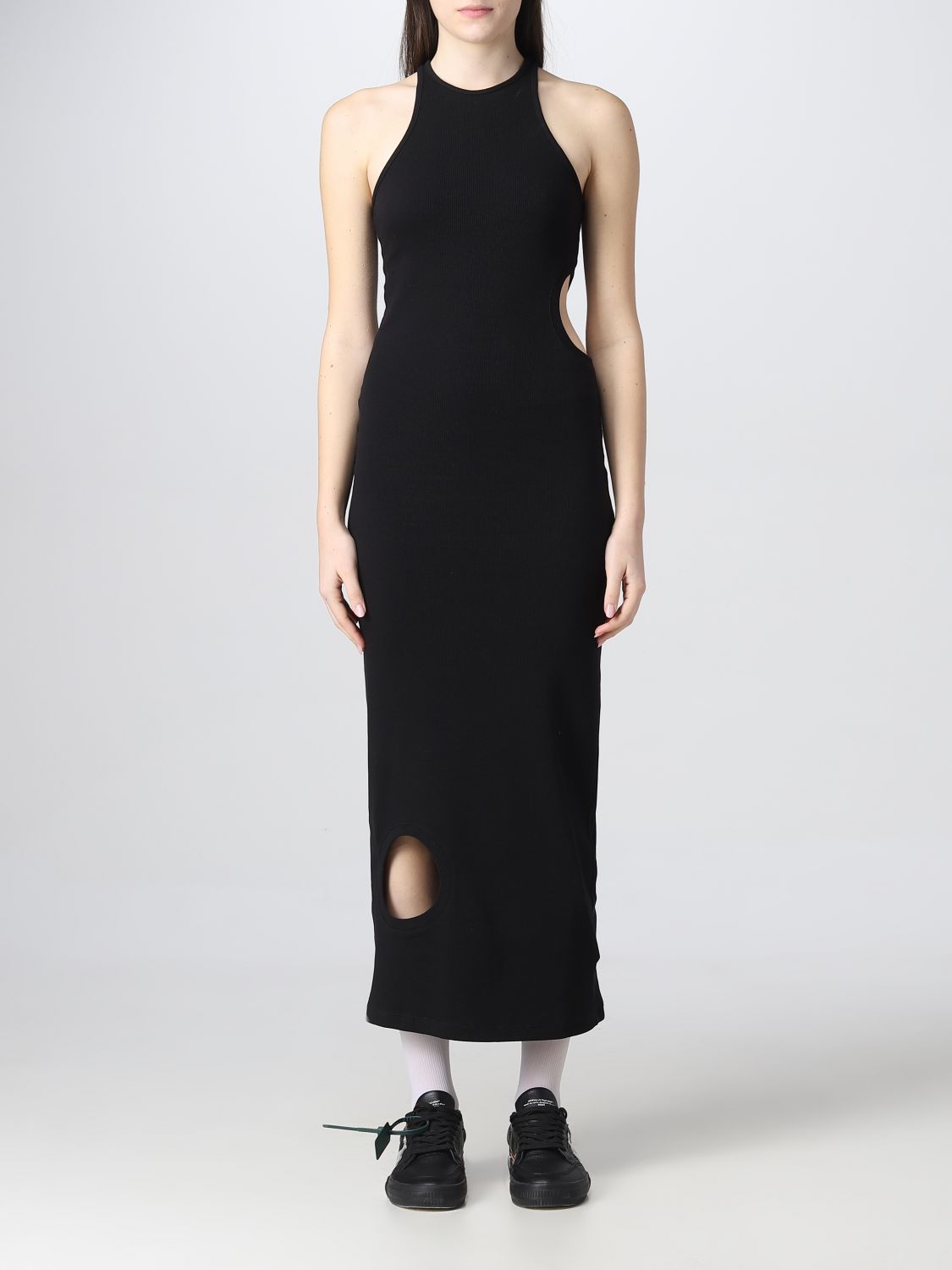 OFF-WHITE Dress OFF-WHITE Woman colour Black