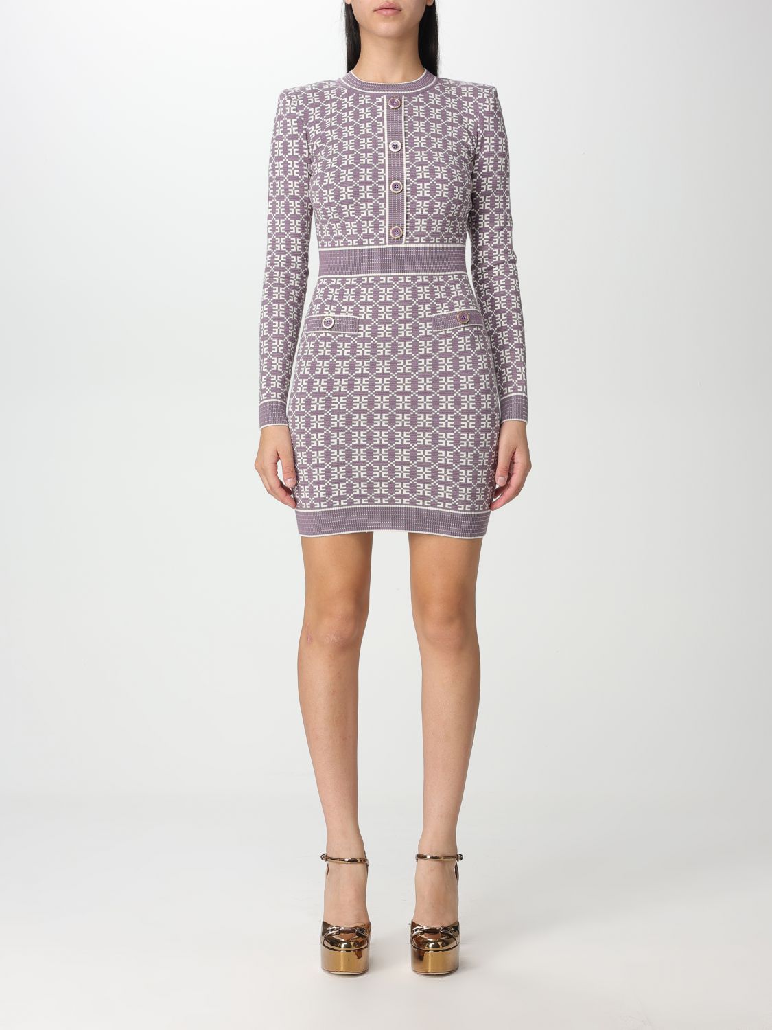 Elisabetta Franchi Dress ELISABETTA FRANCHI Woman colour Violet