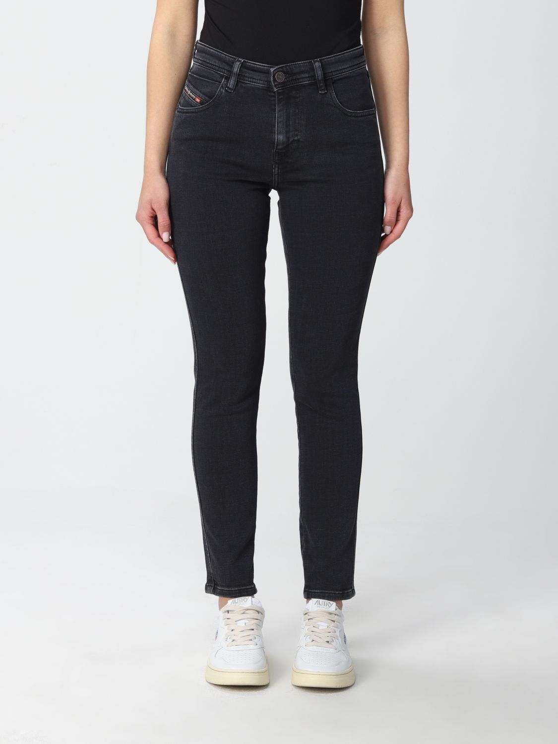 Diesel Cropped Diesel jeans in washed denim