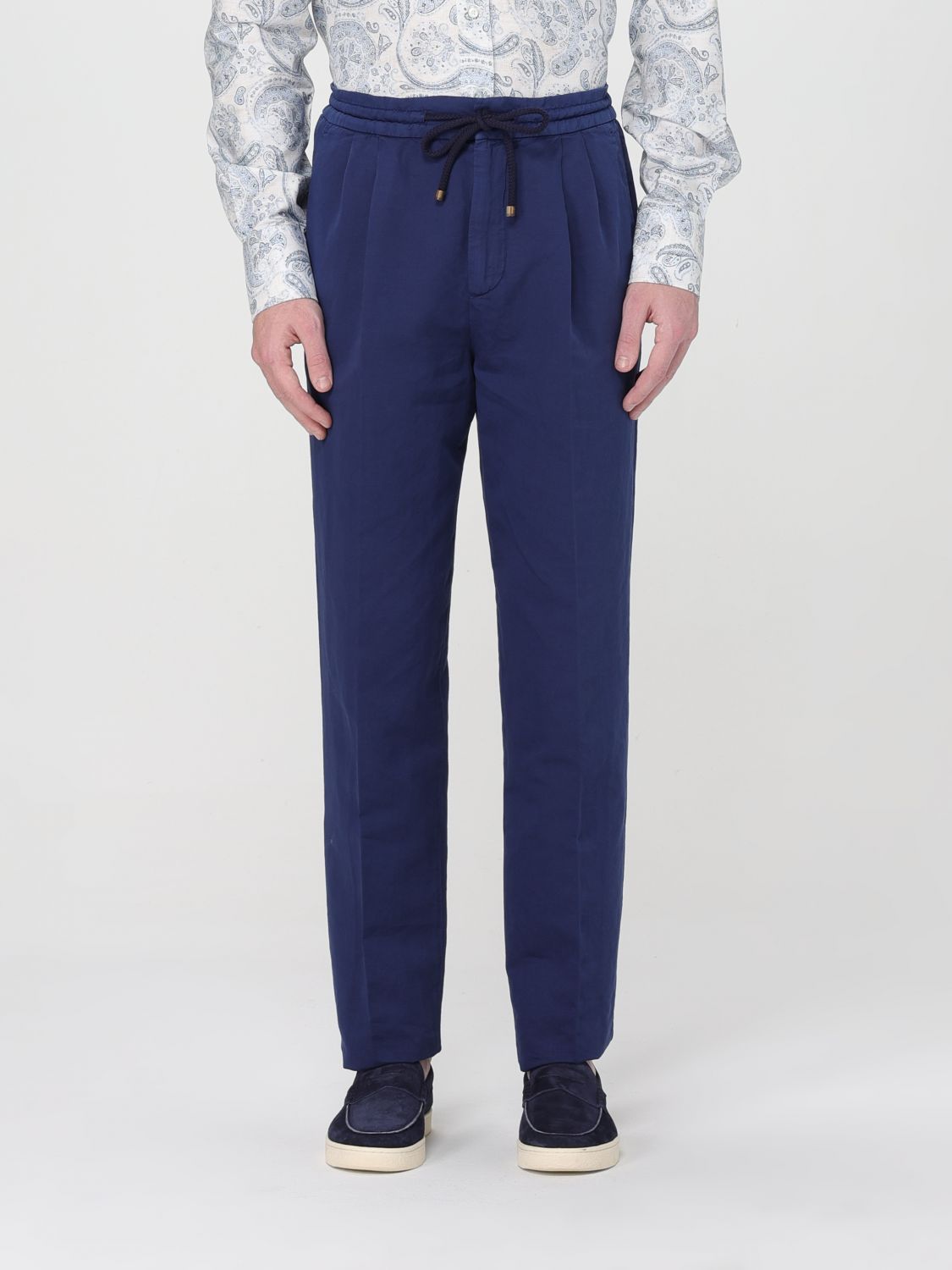 Brunello Cucinelli Trousers BRUNELLO CUCINELLI Men colour Blue