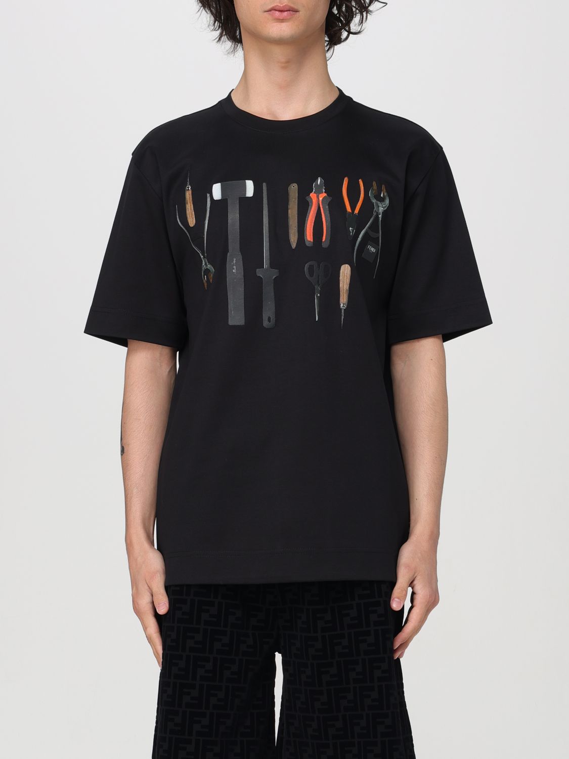 FENDI T-Shirt FENDI Men colour Black